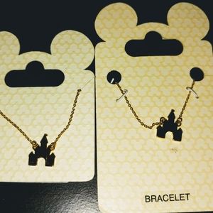 New Disney Castle necklace and bracelet.